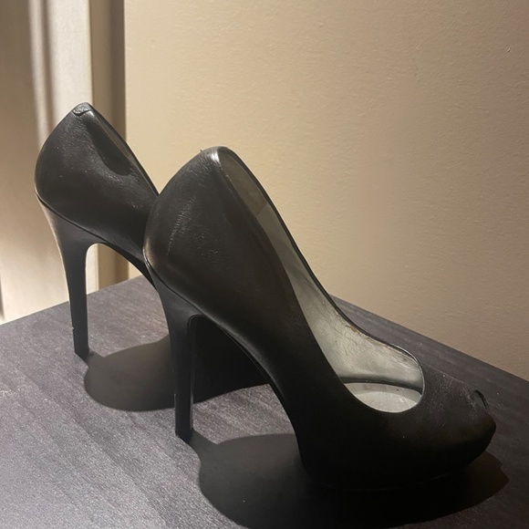 Jessica Simpson Pump PeepToe Leather Size 6 - Picture 4 of 7